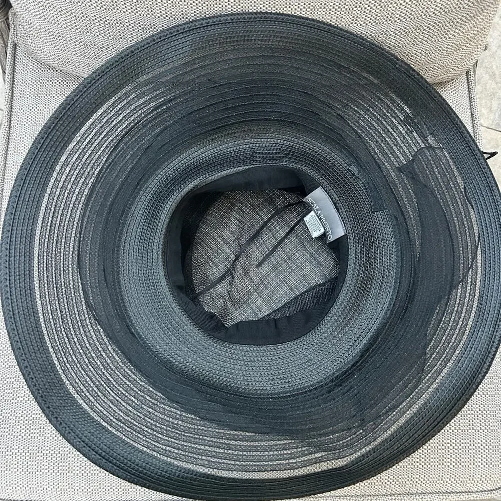 Scala Pronto Hat Derby Church Fancy Wide brim Black
